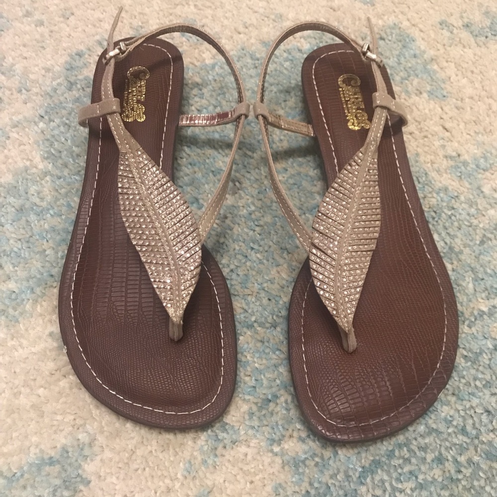 Tan sandals